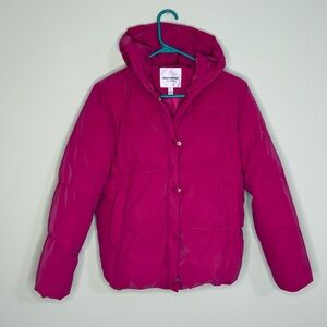 Urban Republic Puffer Jacket Fuchsia pink girls Large (14-16) coat bomber hooded